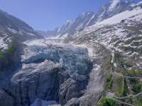 Glacier d'Argentière (vue aérienne)